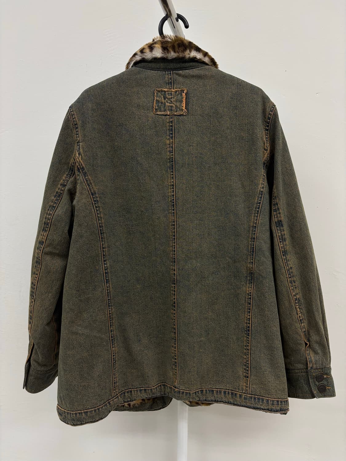 빈티지 데님 퍼 자켓 상품이미지8