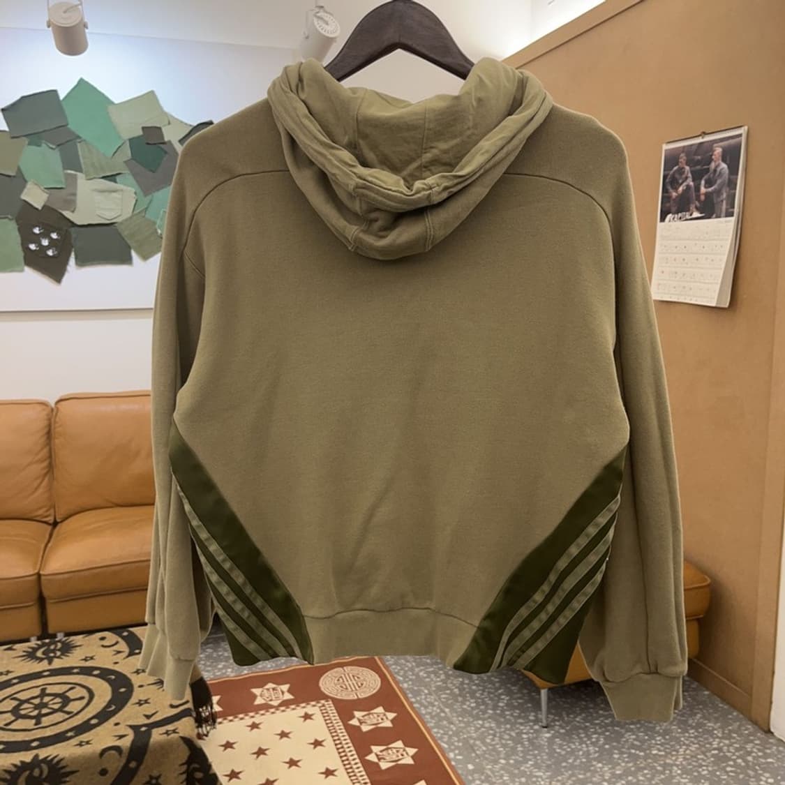 아디다스 아디브레이크 스트릿힙합 올리브카키 후드티 XS C08562 상품이미지4