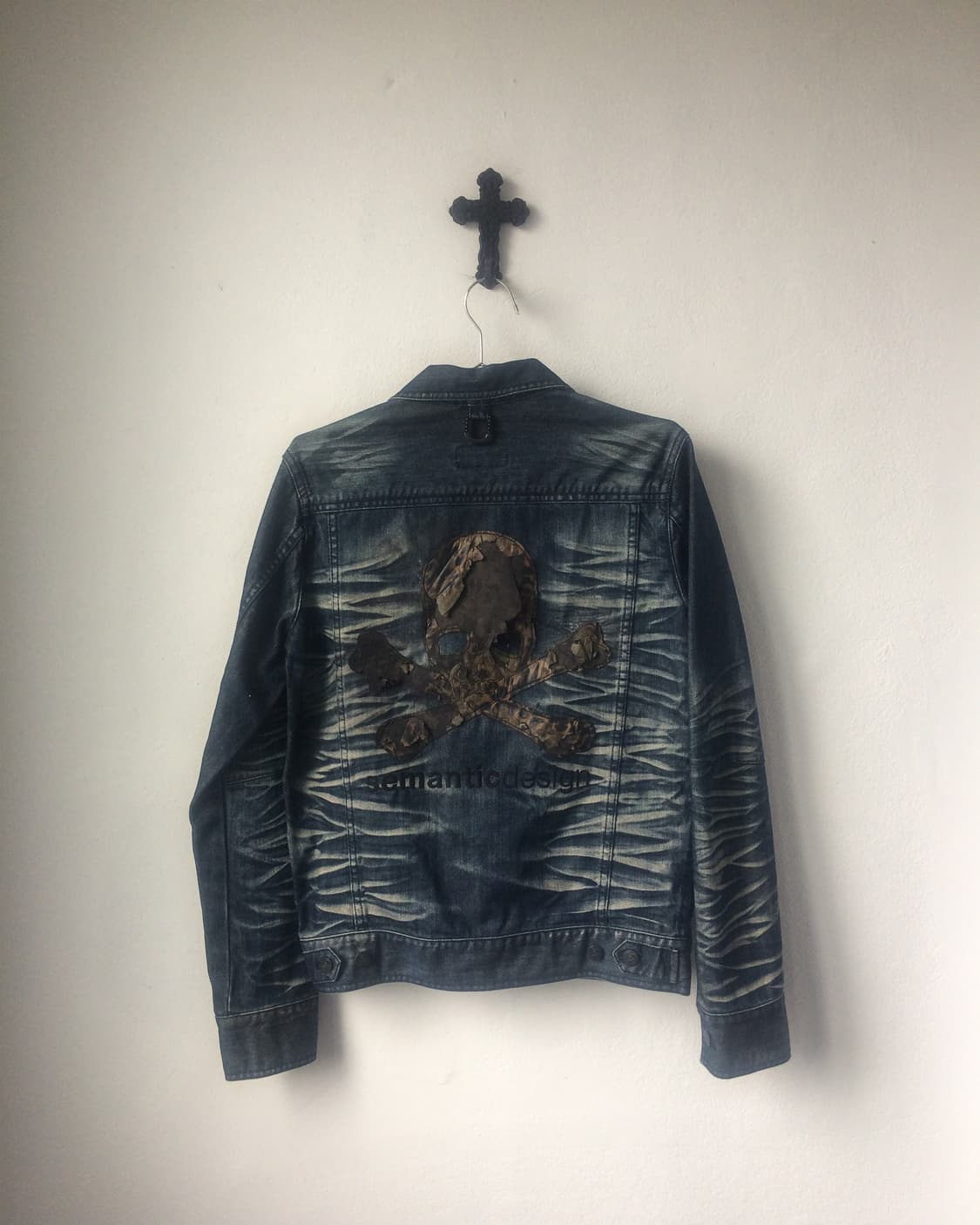 Roen x semantic design back skull washin 상품이미지1