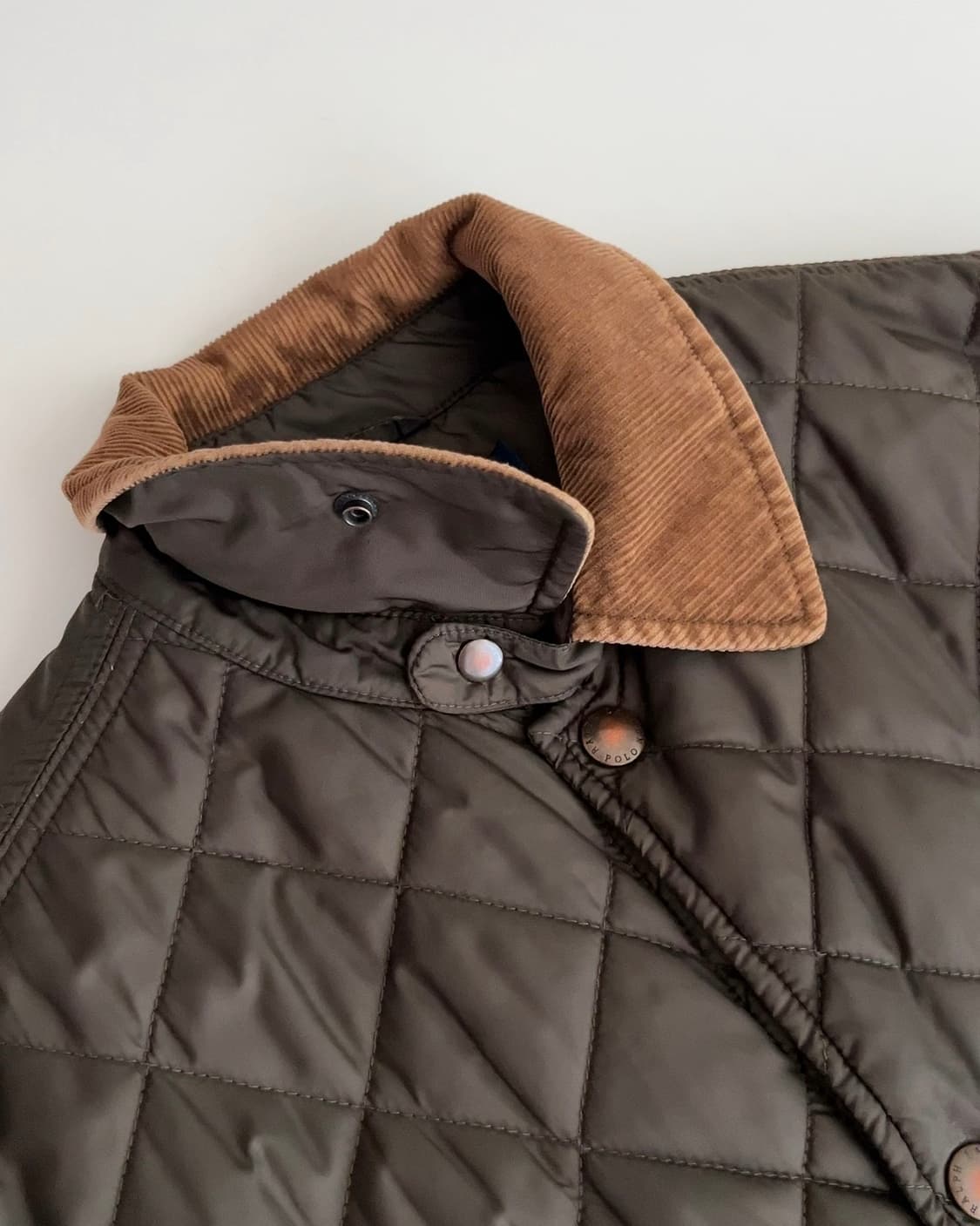폴로 랄프로렌 코듀로이 카라 퀼팅 자켓 M 100-105 상품이미지3