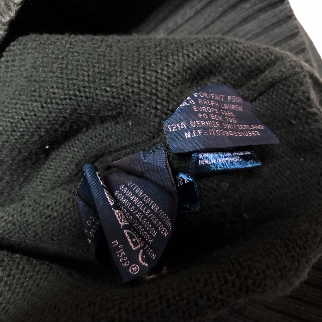폴로 랄프로렌 딥그린 니트 희귀 상품이미지5