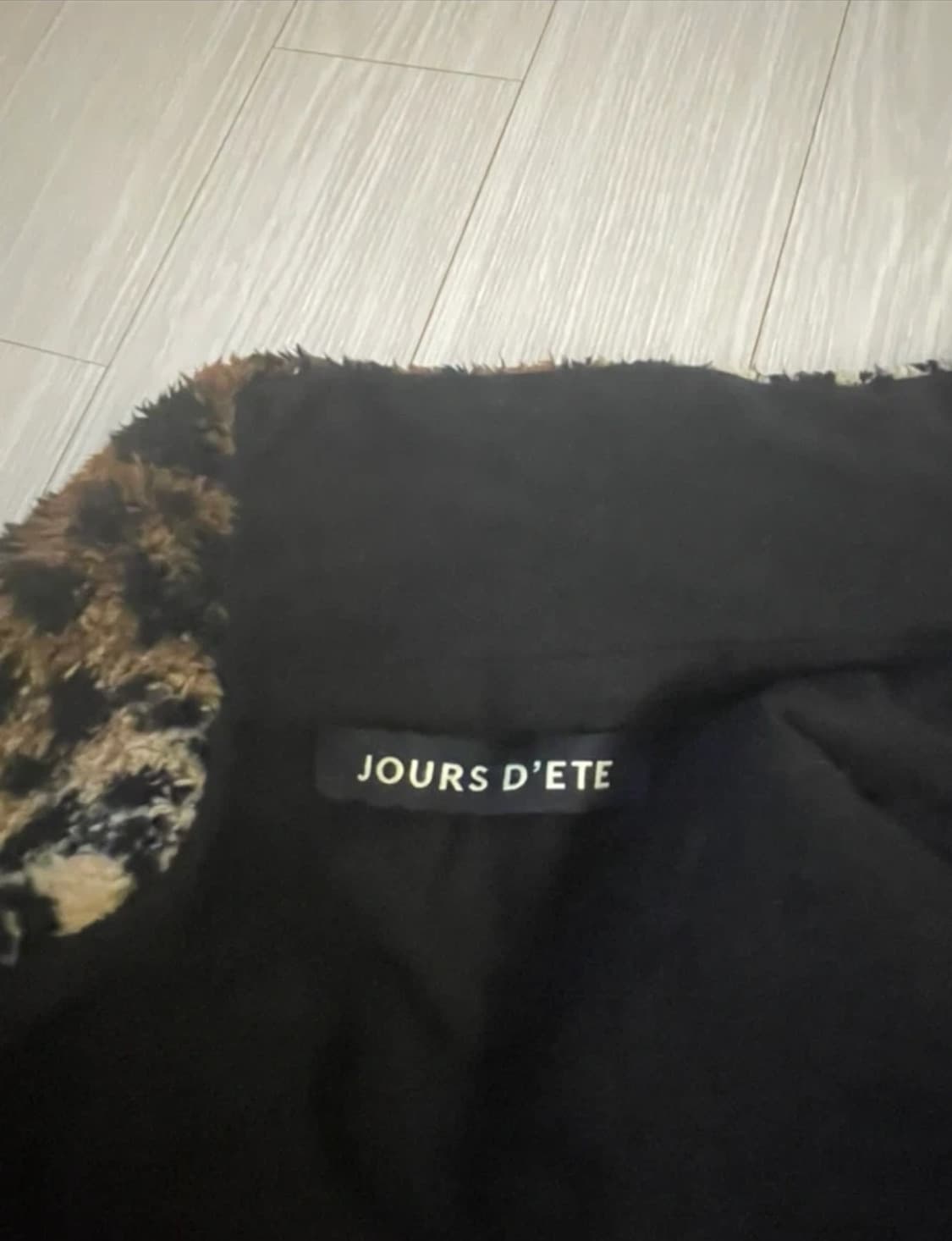 쥬르데떼 레오파드 배색 점퍼 상품이미지2