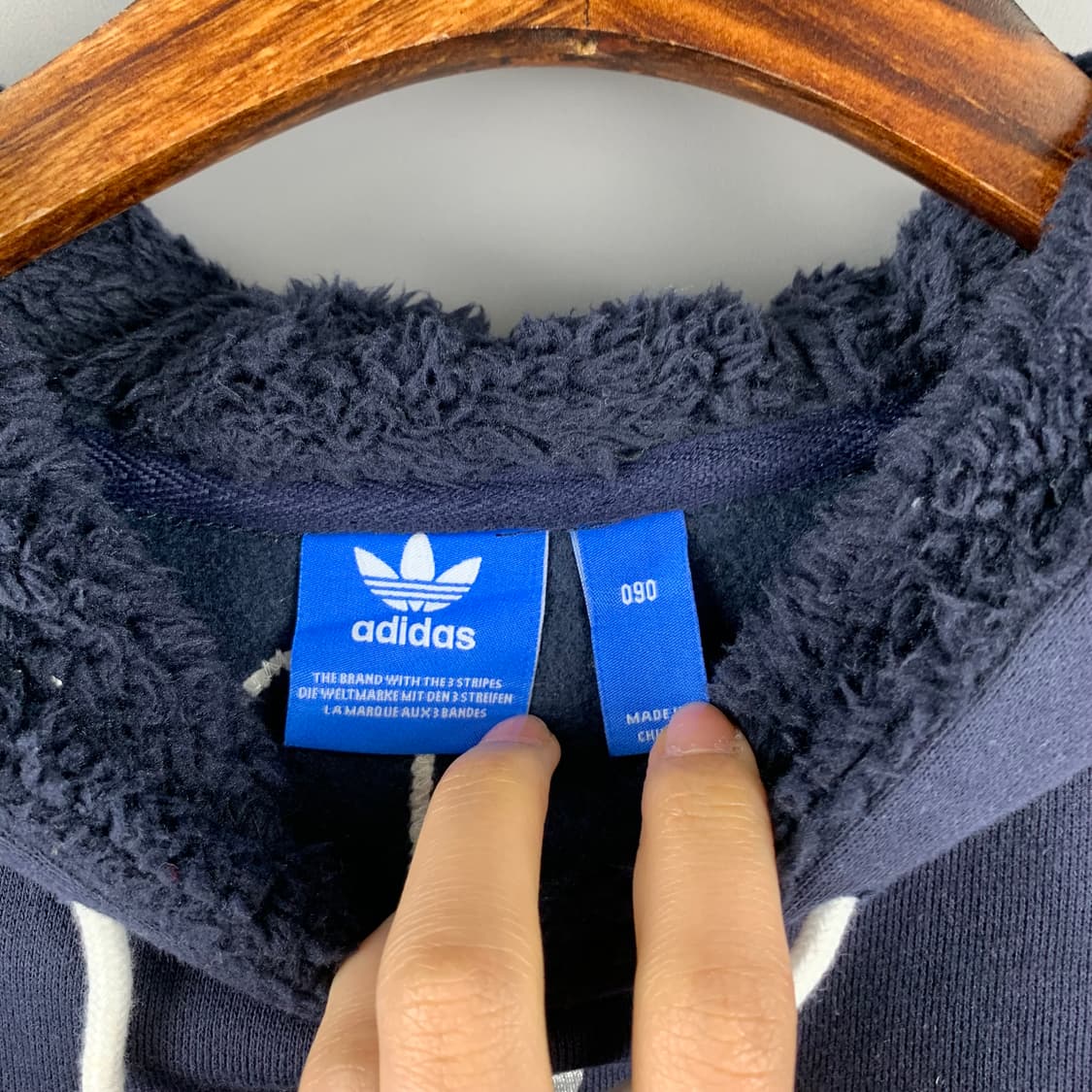 아디다스 백로고 블랙 후드티 상품이미지8