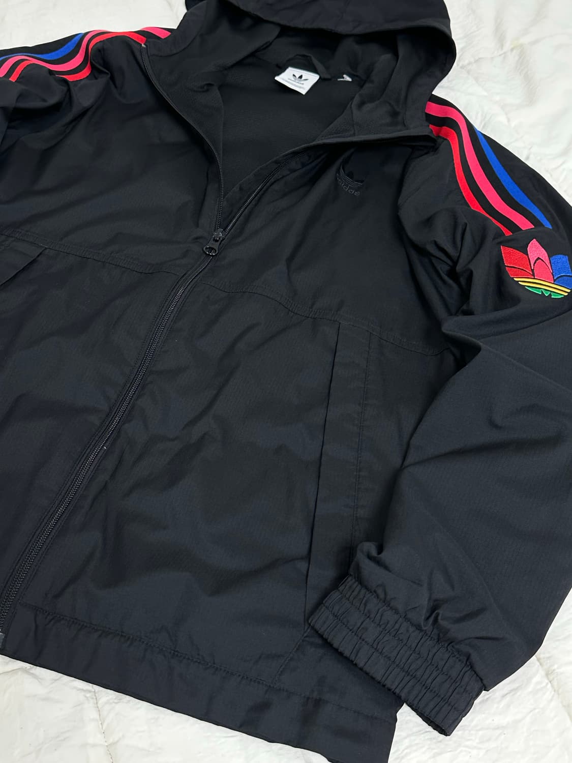 아디다스 파이어버드 삼선 후드 바람막이 미디움 상품이미지9