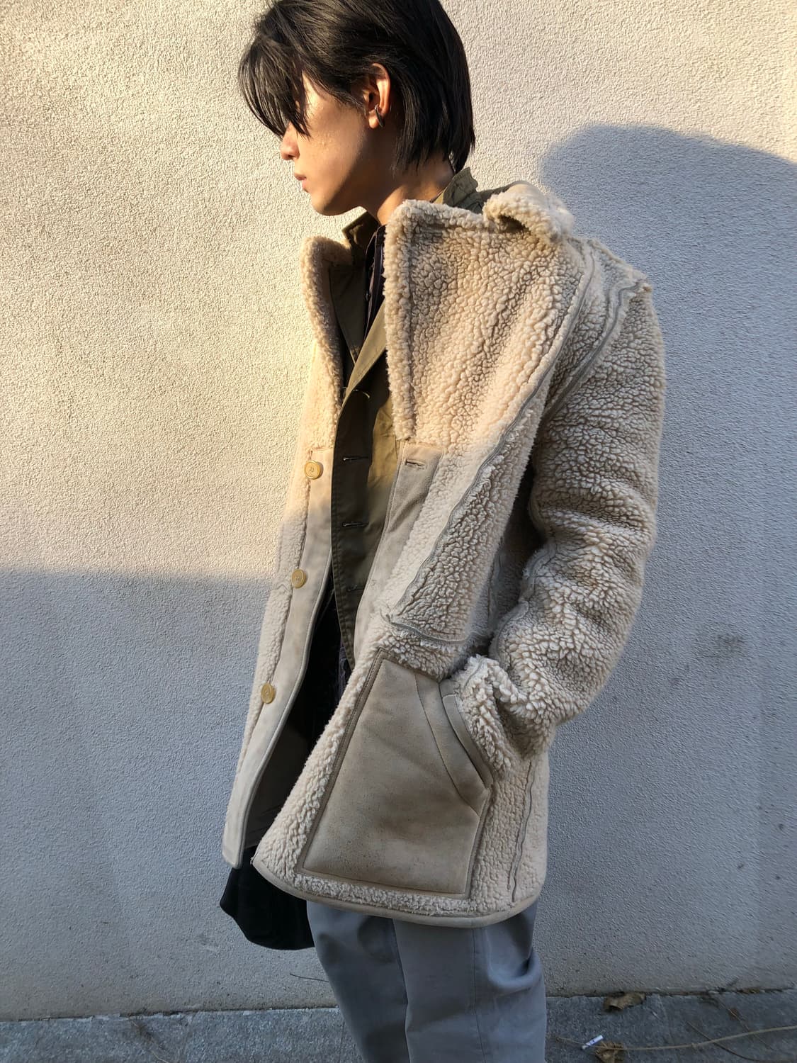 마틴 마르지엘라 H&M 인사이드 아웃 무스탕 자켓 상품이미지1