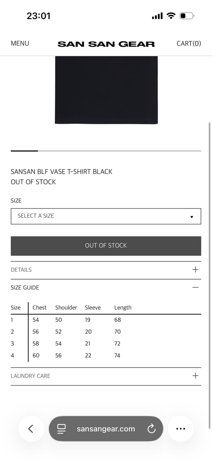 sansangear x blf vase t-shirt (black) 상품이미지2