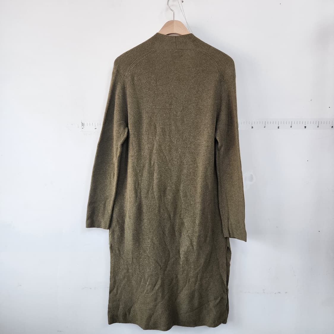 폴로 랄프로렌 롱 케이프 가디건 카키 상품이미지3