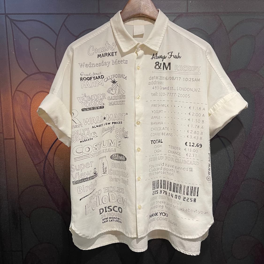 rivet&surge 화이트나염 1/2셔츠  상품이미지1