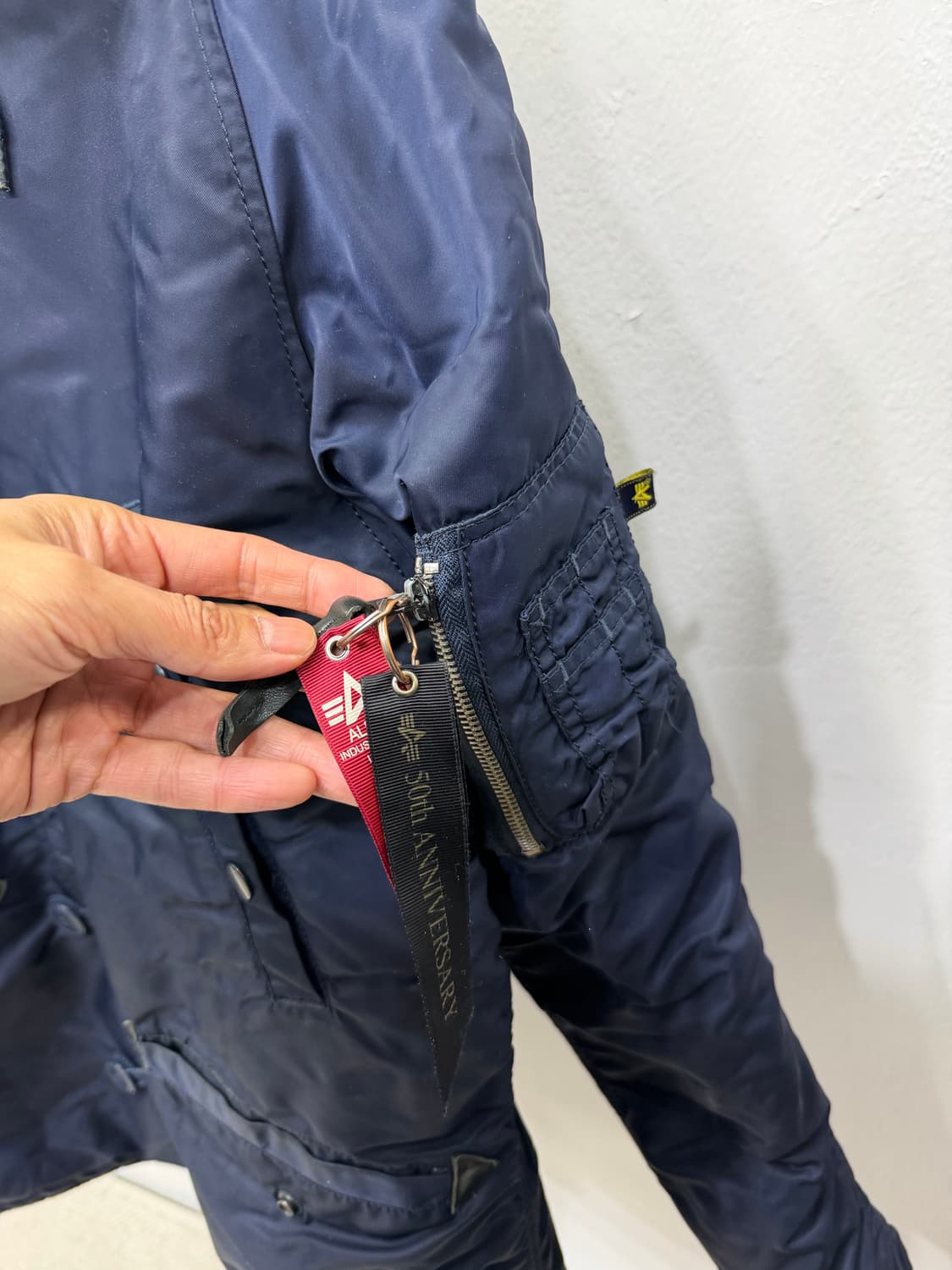 정품) 알파인더스트리 N3B 네이비 패딩 L 상품이미지4