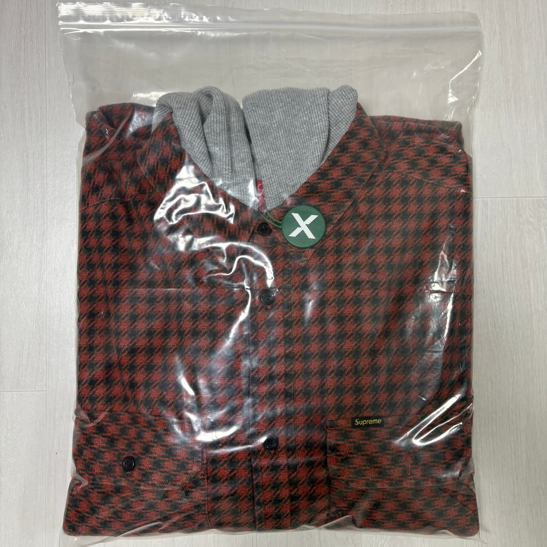 슈프림 22FW 하운드투스 플란넬 후드 셔츠 (L) 상품이미지3