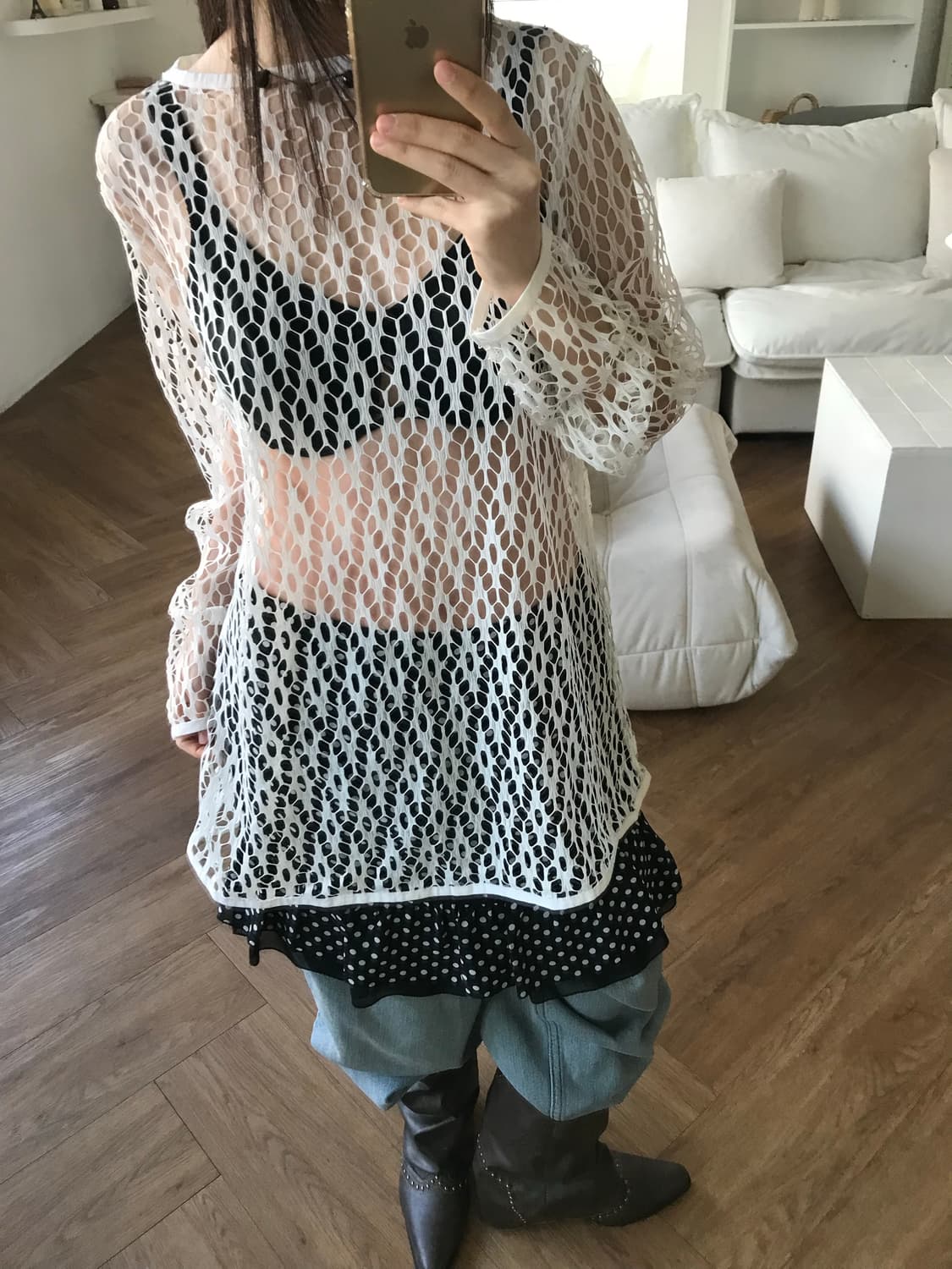 vintage net long sleeve 상품이미지5