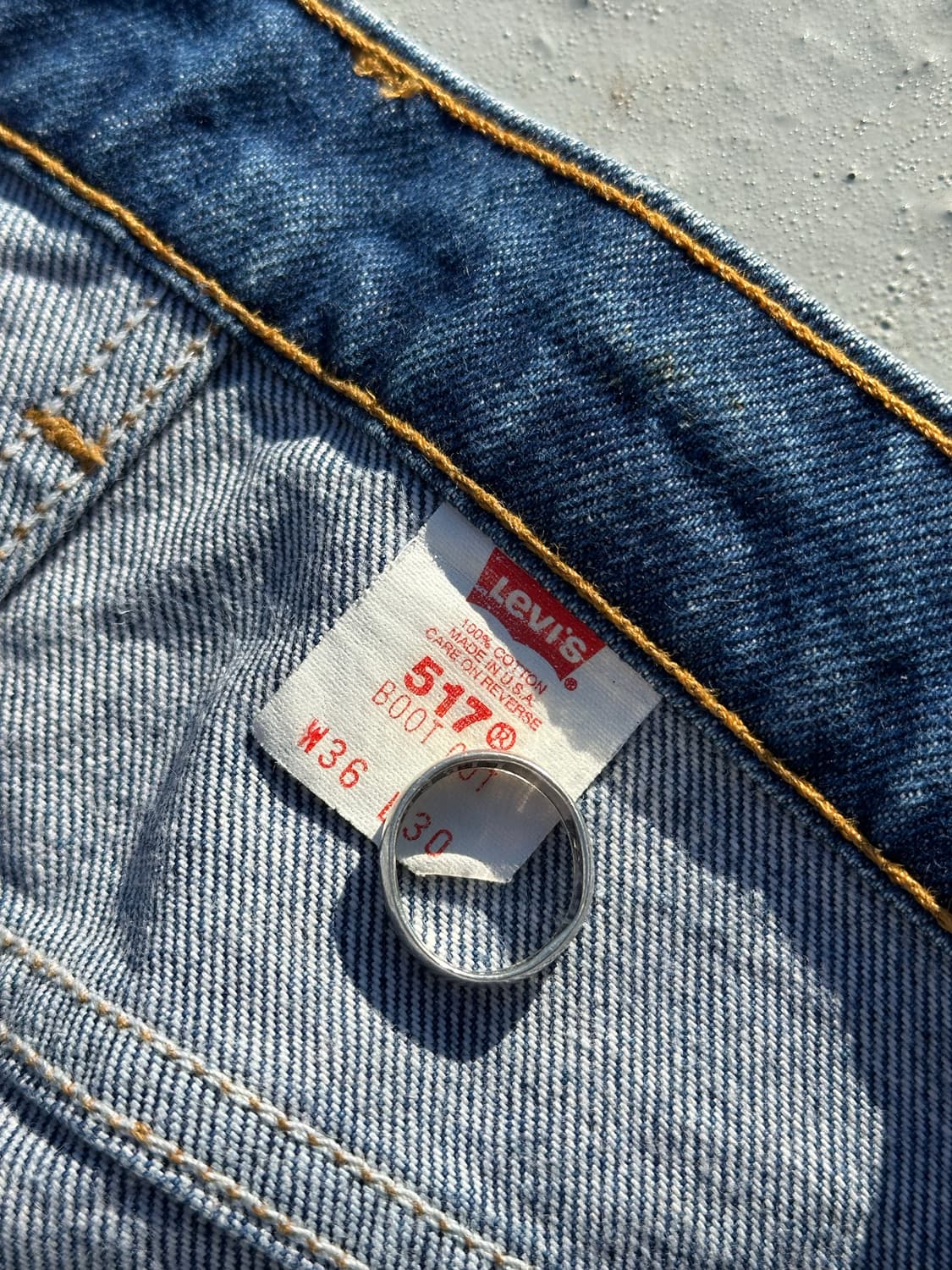 90s Vintage Levi's 517 리바이스 플레어핏 데님팬츠 상품이미지2