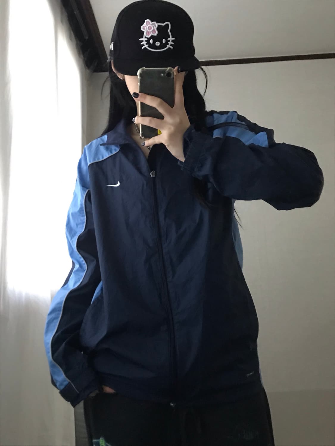 나이키 네이비 연하늘 바람막이 상품이미지6