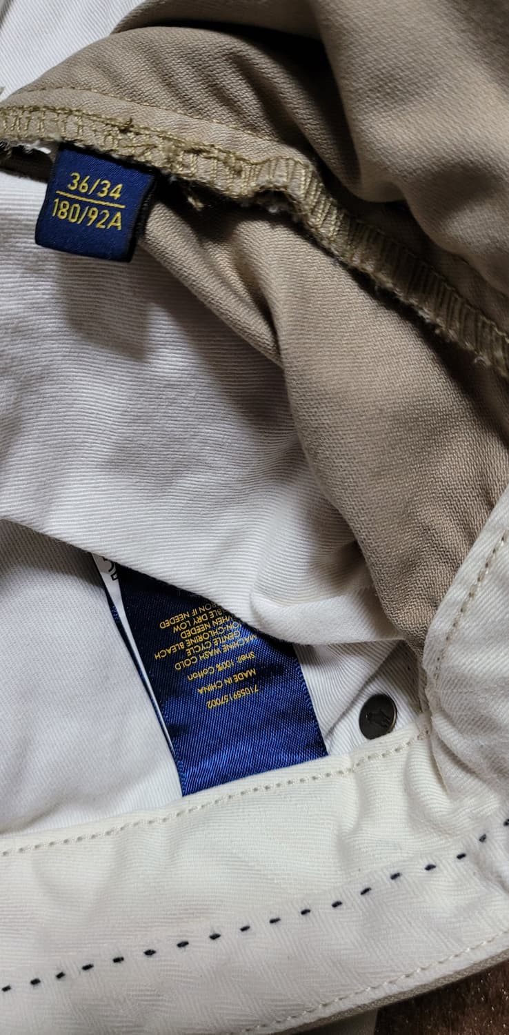 폴로 랄프로렌 남성용 카멜색상 면바지(36/34) 상품이미지8