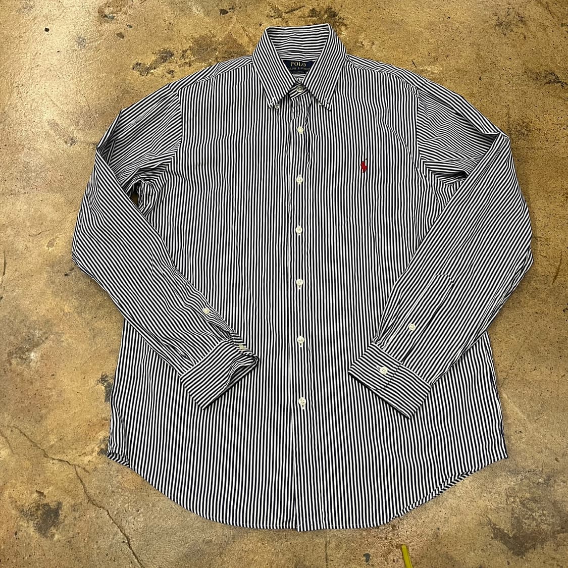 [정품/M] 폴로 랄프로렌 스트라이프 셔츠 b16 상품이미지2