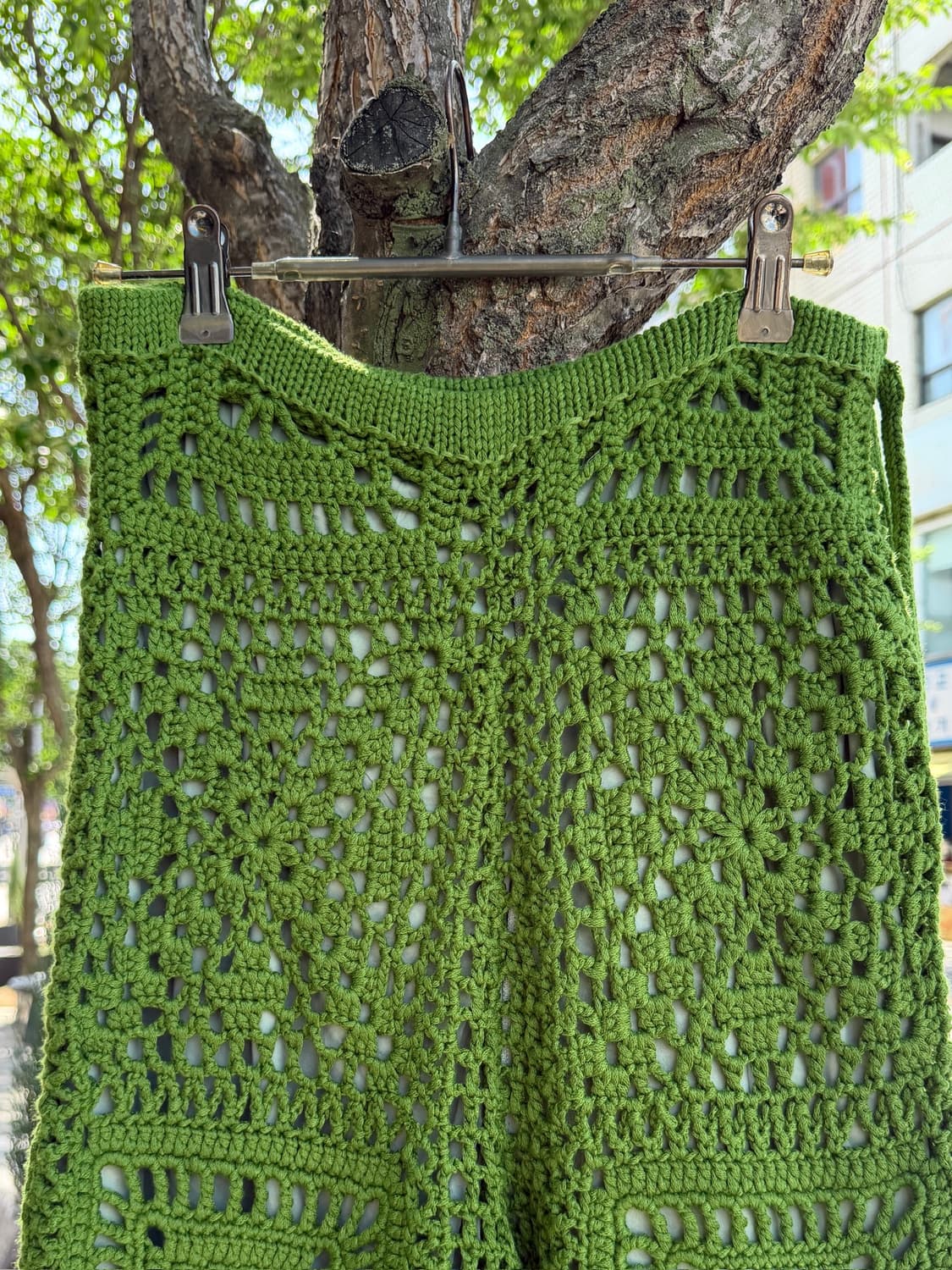 Moussy Green Knit Crochet Pants 상품이미지2