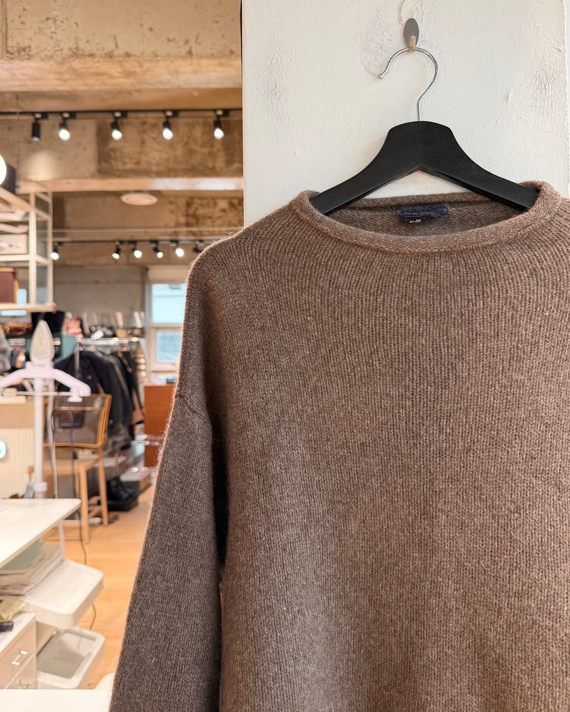 45rpm 브라운 캐시미어 혼방 니트  상품이미지4