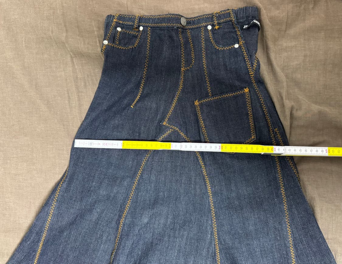 쟝폴고티에 맥시 데님스커트 지그재그 스티치 상품이미지6