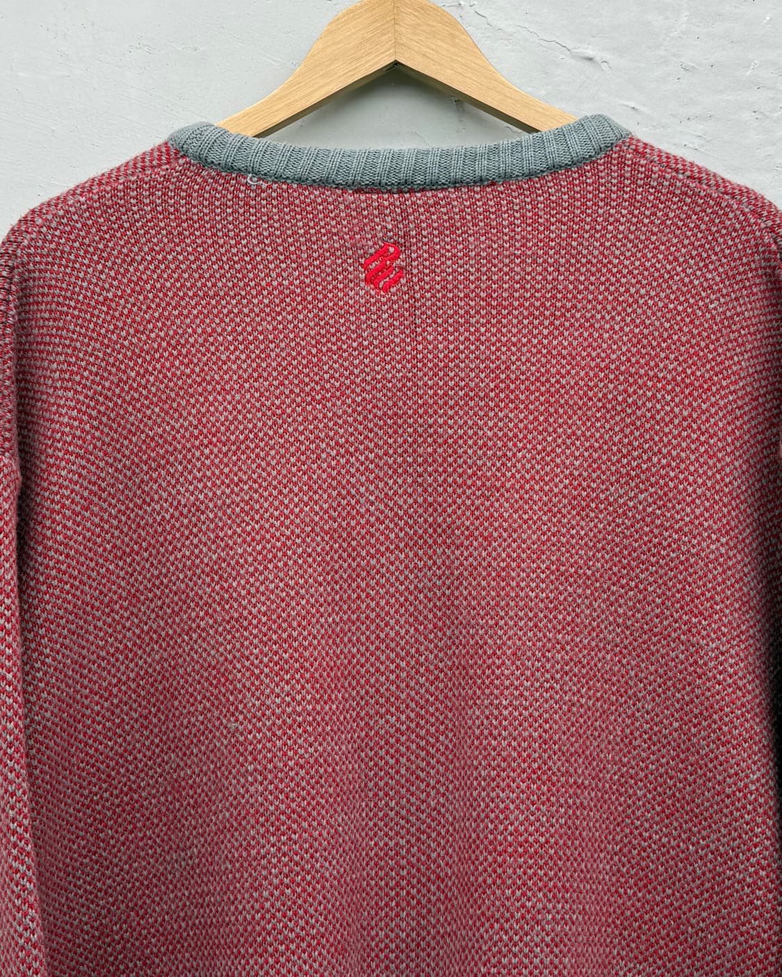 로카웨어 00s 엠브로이더리 오버사이즈 코튼 니트 상품이미지4