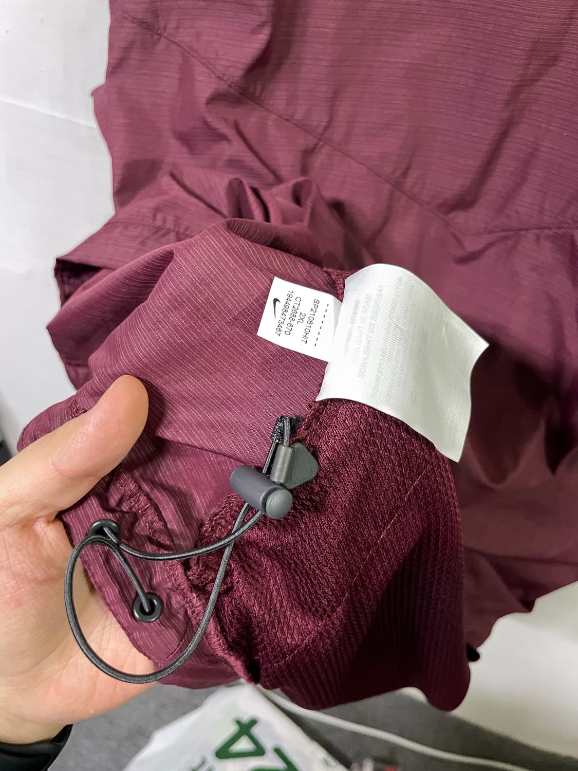 KBO 나이키 히어로즈 선수지급용 긴팔웜업 바람막이 2XL 상품이미지7