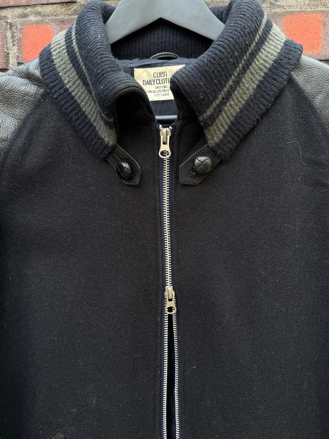 코엔 투웨이 울 레더 바시티 자켓  상품이미지4