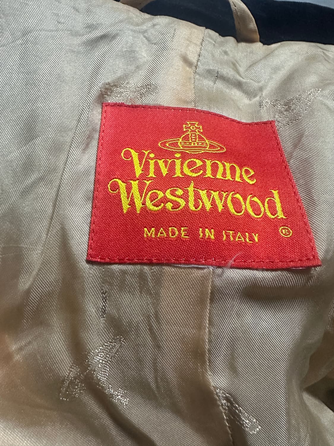 비비안웨스트우드 90년대 레드라벨 트위드 orb 체크 자켓 상품이미지7