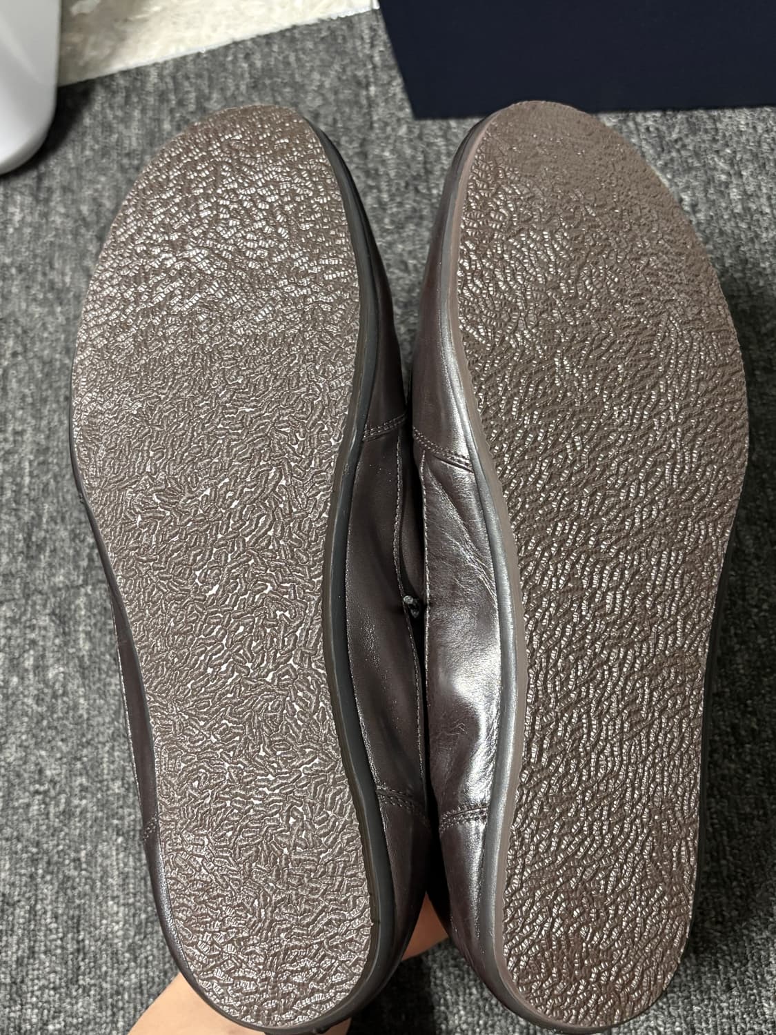 프라다 컬랩스 레더 가죽 스니커즈 다크브라운 uk9 280 상품이미지9