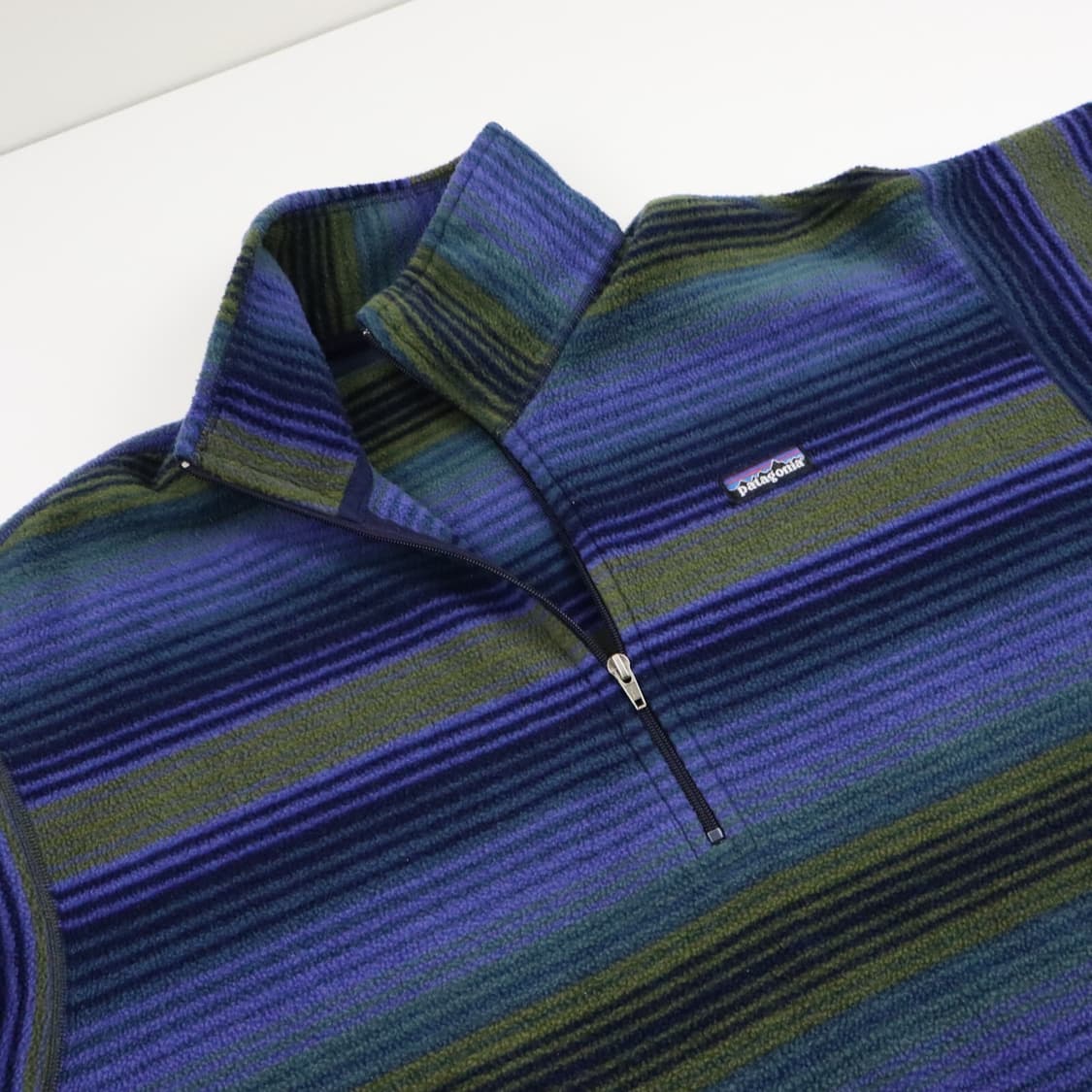  90s 파타고니아 신칠라 1/4 지퍼 풀오버 멀티/네이비 USA 상품이미지2