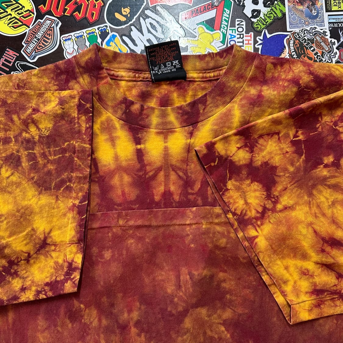 00s USA 할리데이비슨 타이다이 싱글스티치 티셔츠 L 상품이미지8