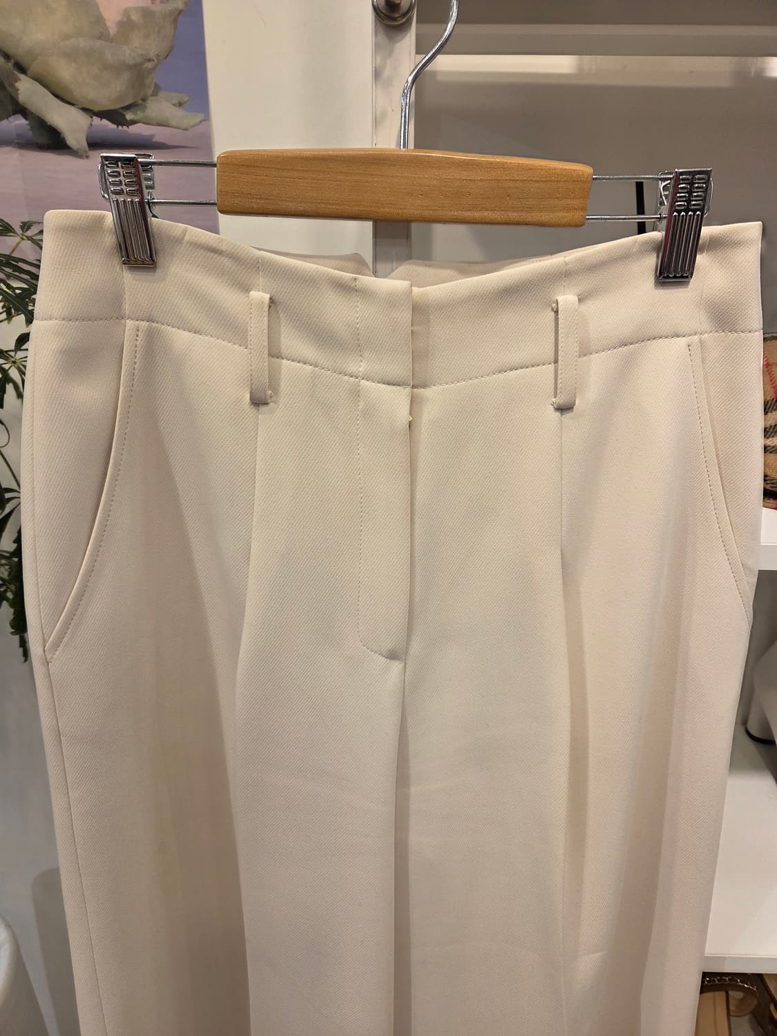 모조에스핀 아이보리 와이드 슬렉스 상품이미지2