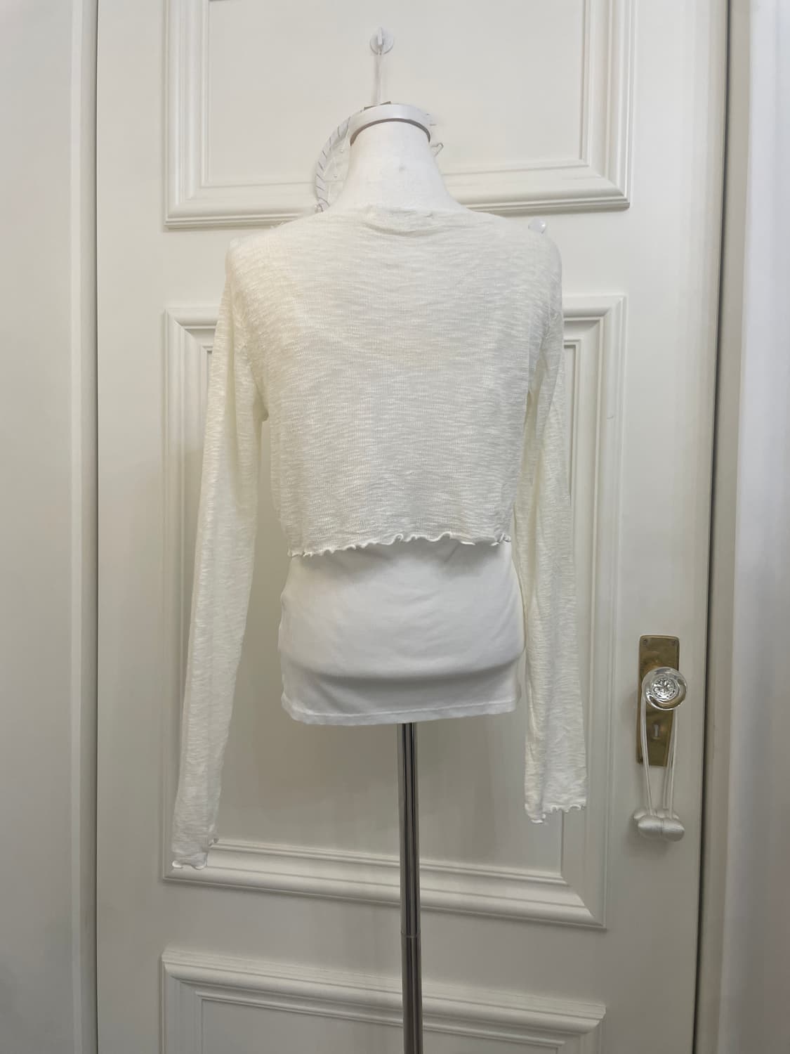 ivory cotton bolero&lace sleeveless set 상품이미지3