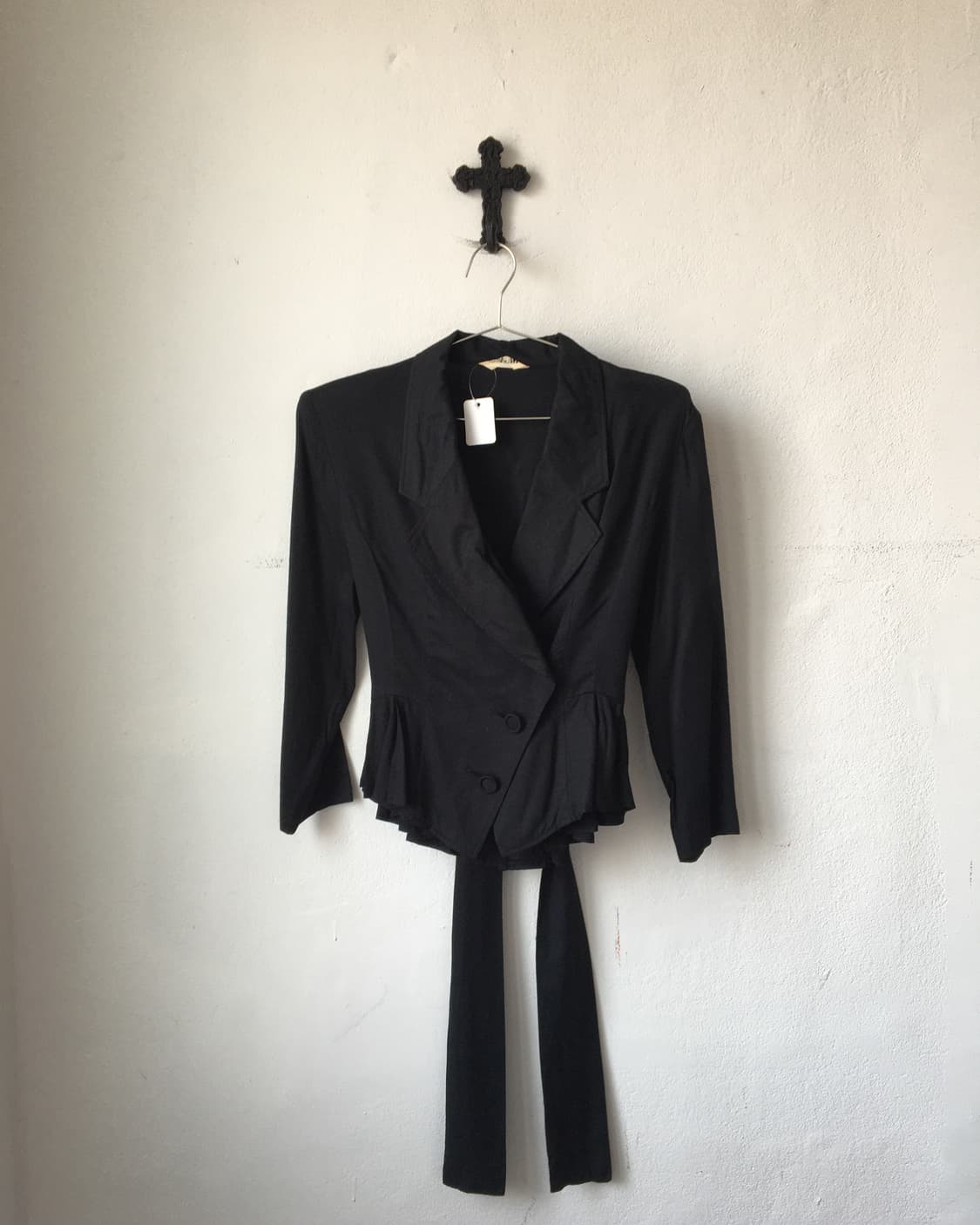 Flare line point tied wrap jacket 상품이미지2