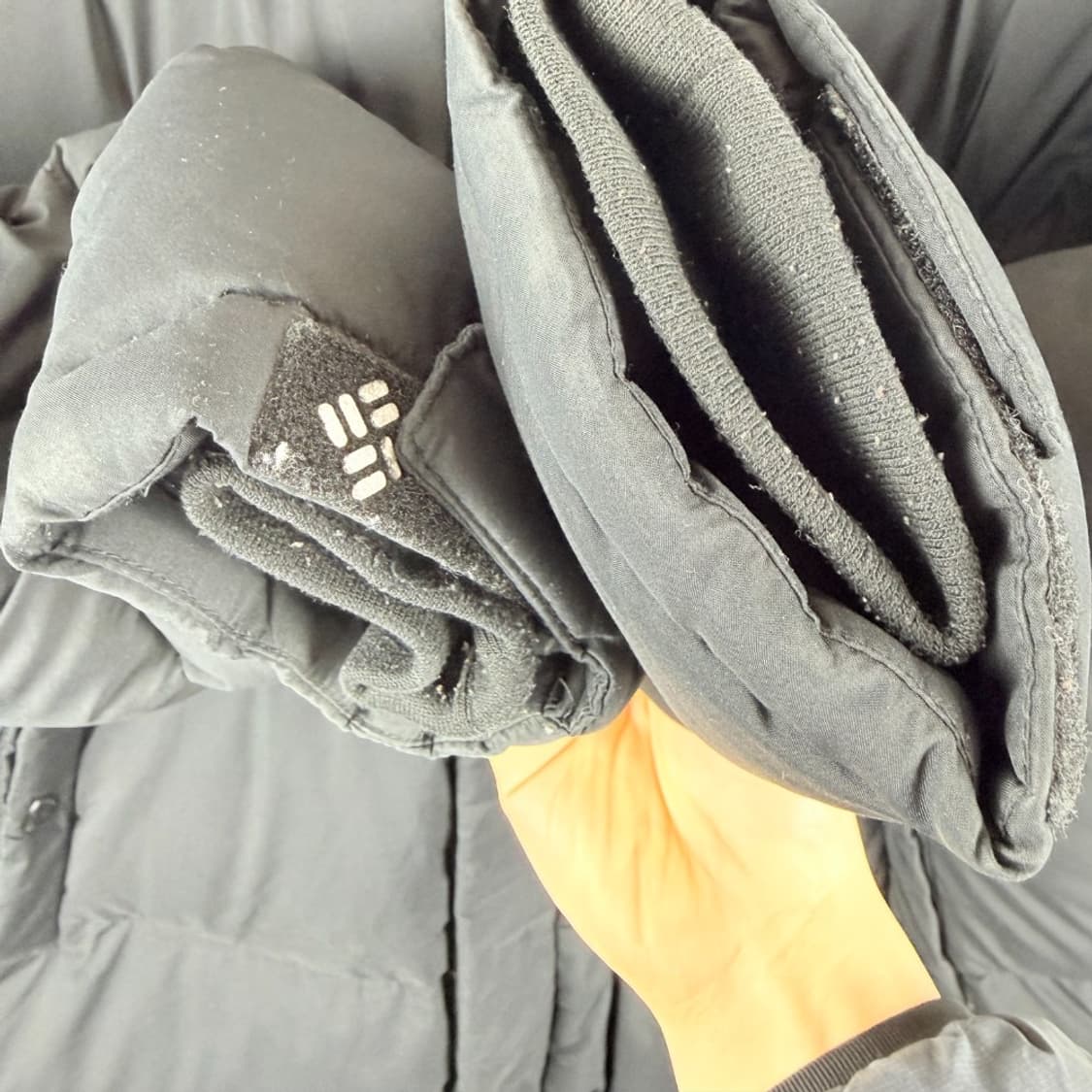 (L) 컬럼비아 덕다운 롱패딩 블랙 상품이미지5