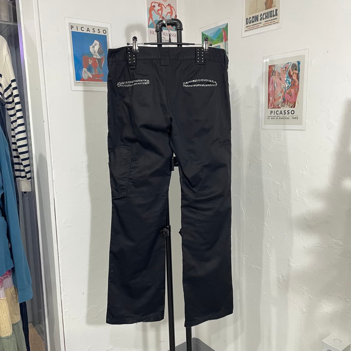 펑크 디테일 와이드 팬츠 상품이미지3