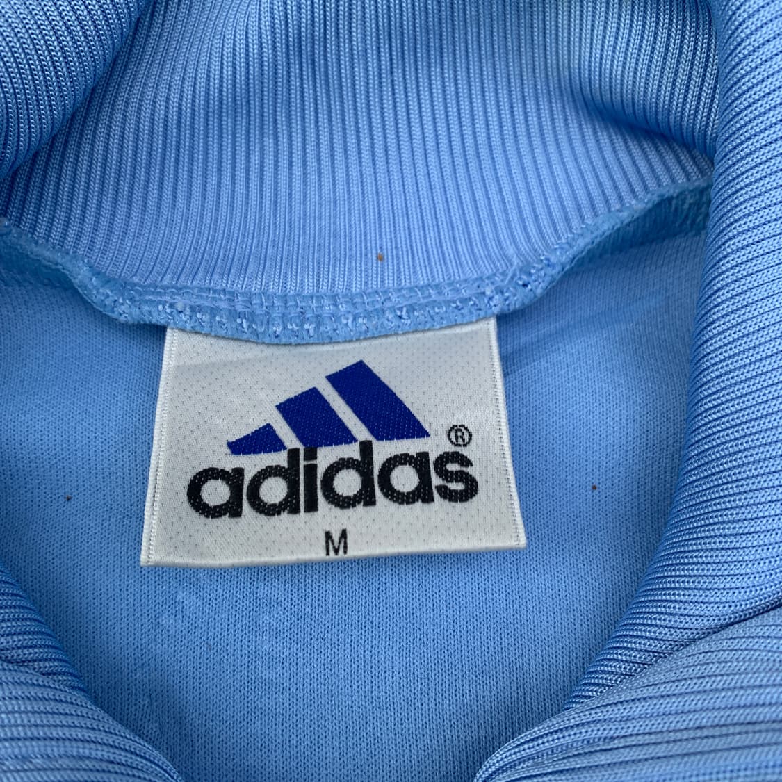 90s 아디다스 데상트 대장급 스카이블루 올드스쿨 져지 딱붙핏 트랙탑 M 상품이미지7