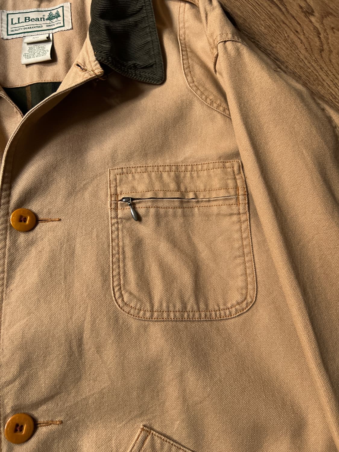 [2XL]엘엘빈 USA 빅사이즈 브라운 캔버스 헌팅 자켓 상품이미지3