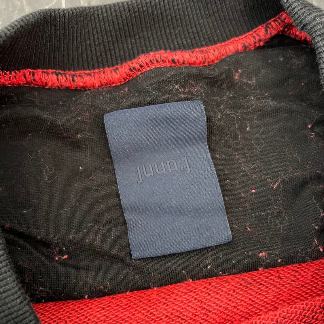 준지 디스트레스드 스웻 셔츠 블랙 상품이미지5