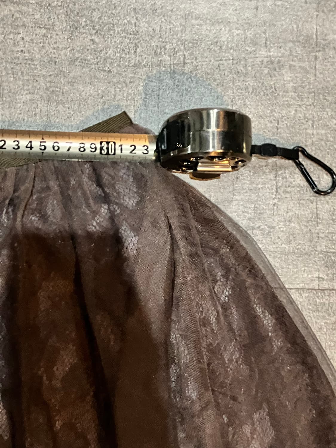 일본빈티지 Stylenote 하구미달천깔페어리 샤스커트 브라운 상품이미지2