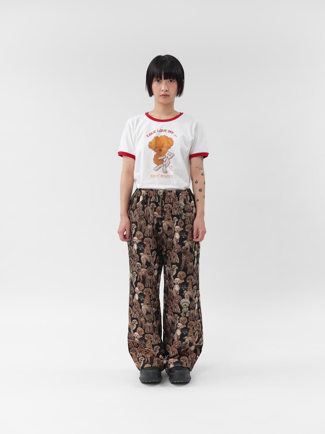 BOCBOK 복복 POODLE JACQUARD PANTS (MULTI) 상품이미지3