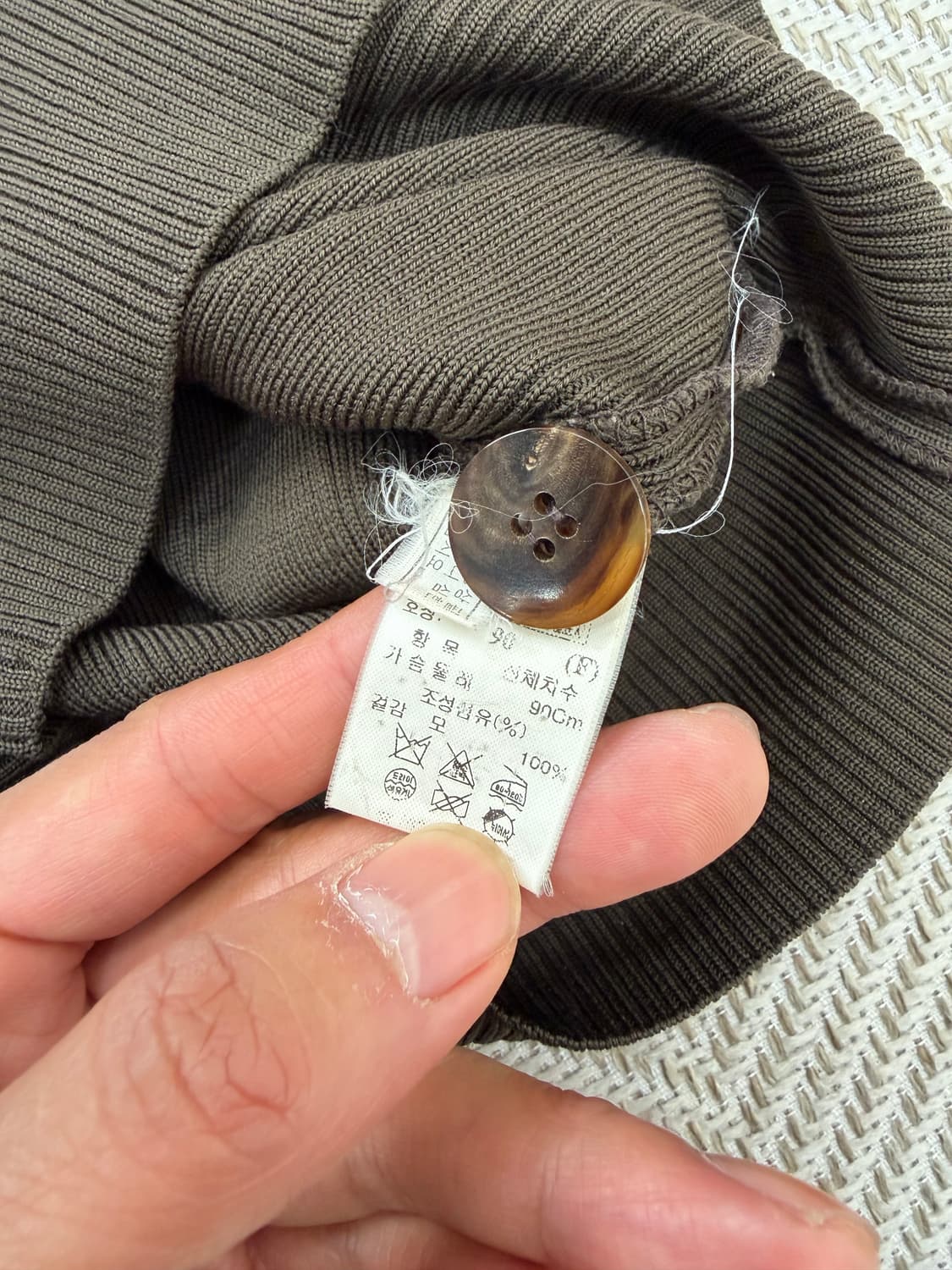 정품)TIME 타임 한섬 니트 가디건 90F 상품이미지7