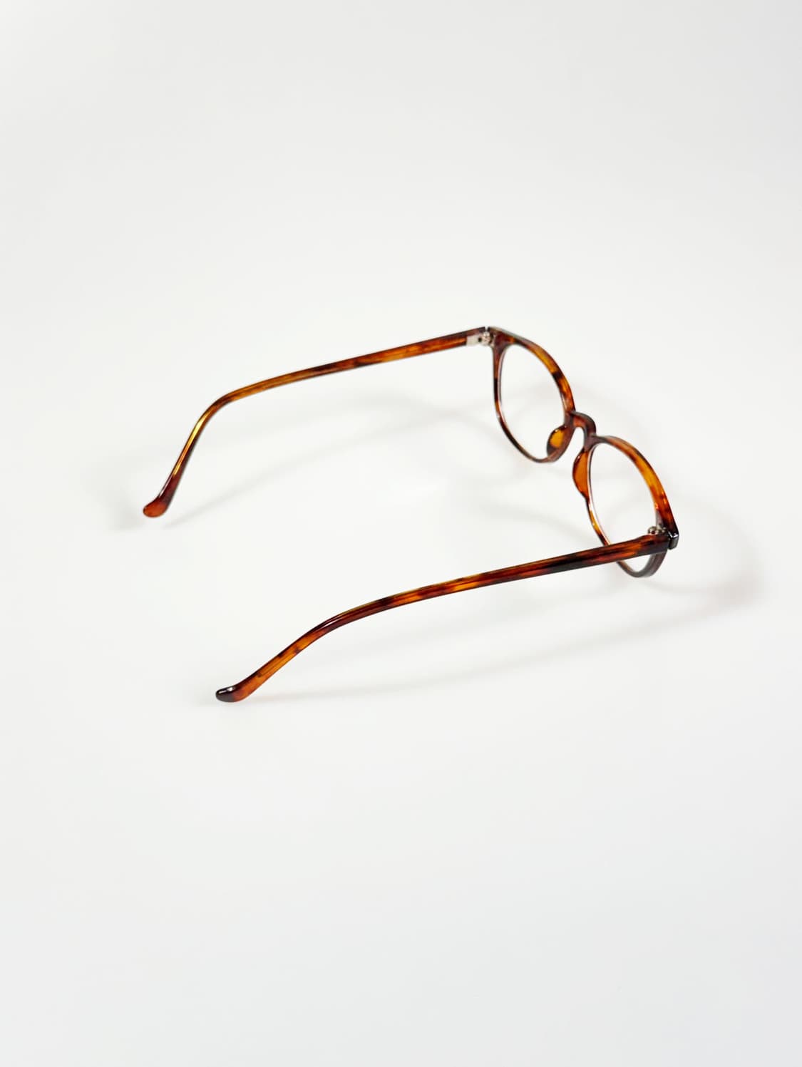 90s 레오파드 오벌 뿔테 스퀘어 프레임 빈티지 안경 상품이미지4