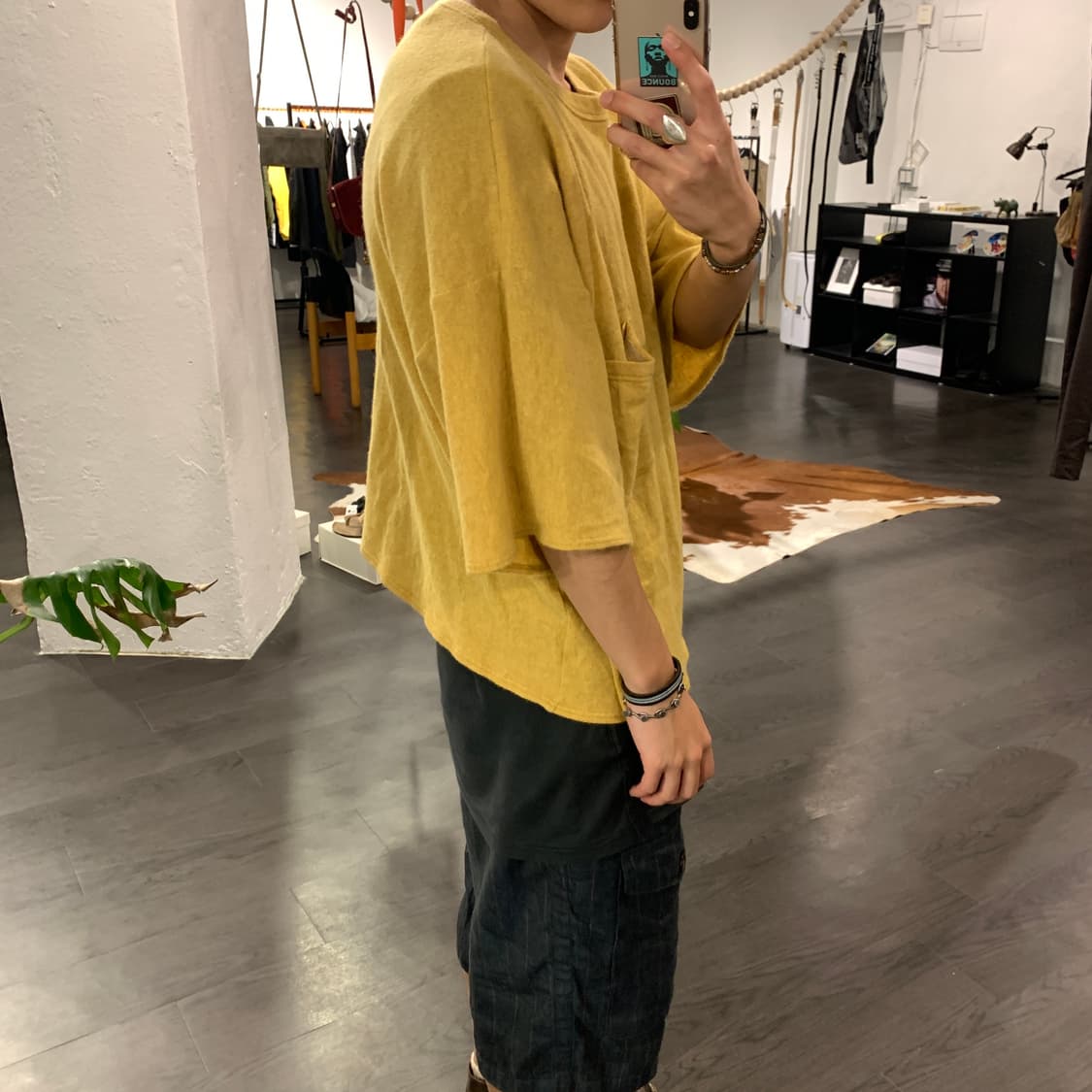 캐피탈 크롭 오버사이즈 티셔츠 상품이미지5