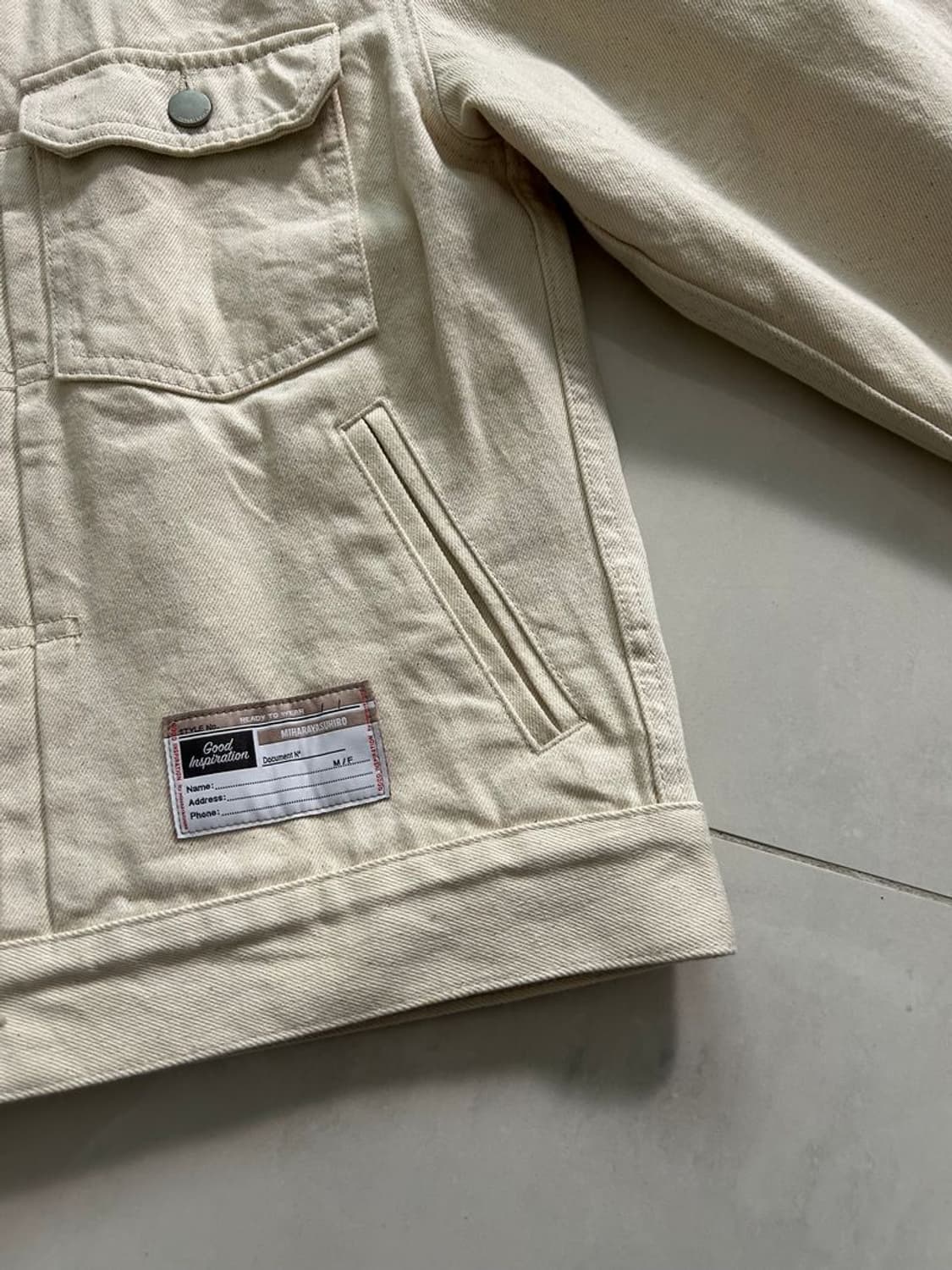 MIHARAYOSUHIRO DENIM JACKET 콜라보 데님 재킷 상품이미지4