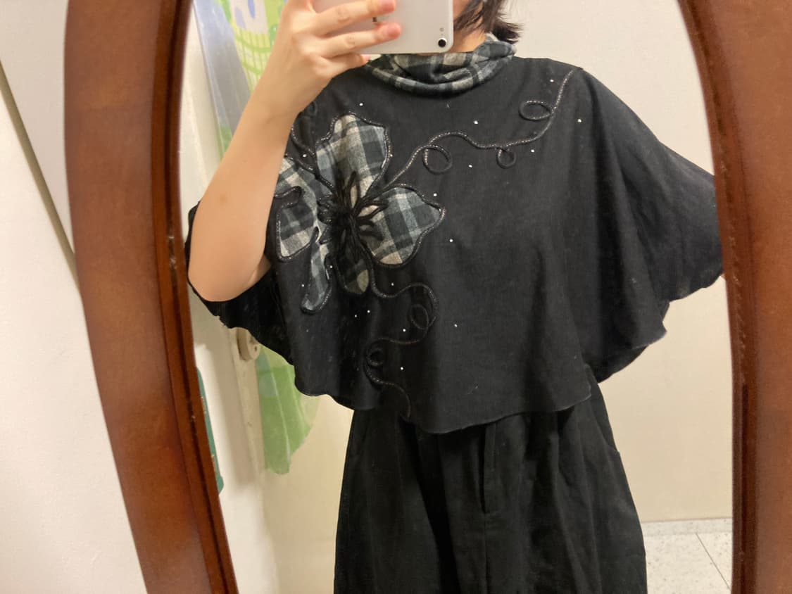 사와코 블랙 케이프 상품이미지4