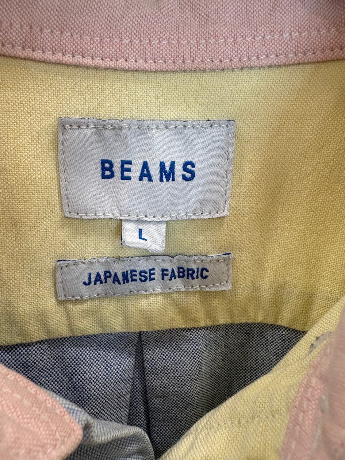 빔즈(BEAMS) 크레이지 패턴 옥스포드 버튼다운 셔츠 상품이미지4