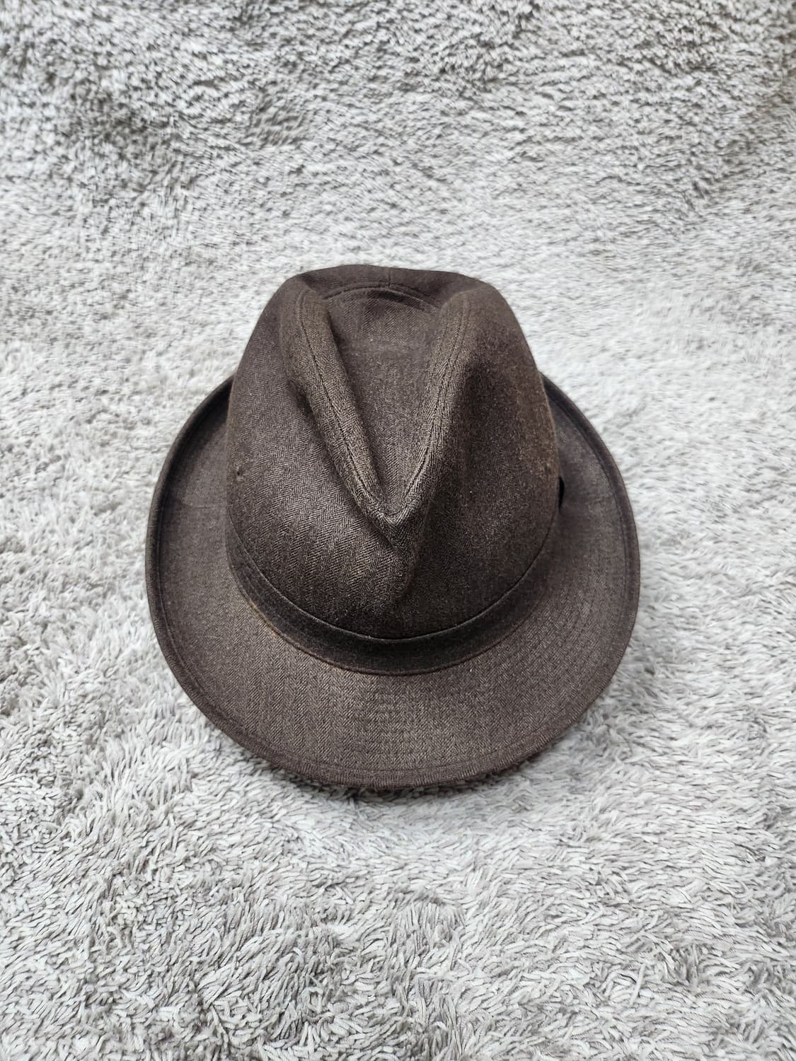 빈티지 토핀 모직 중절모 브라운 상품이미지3