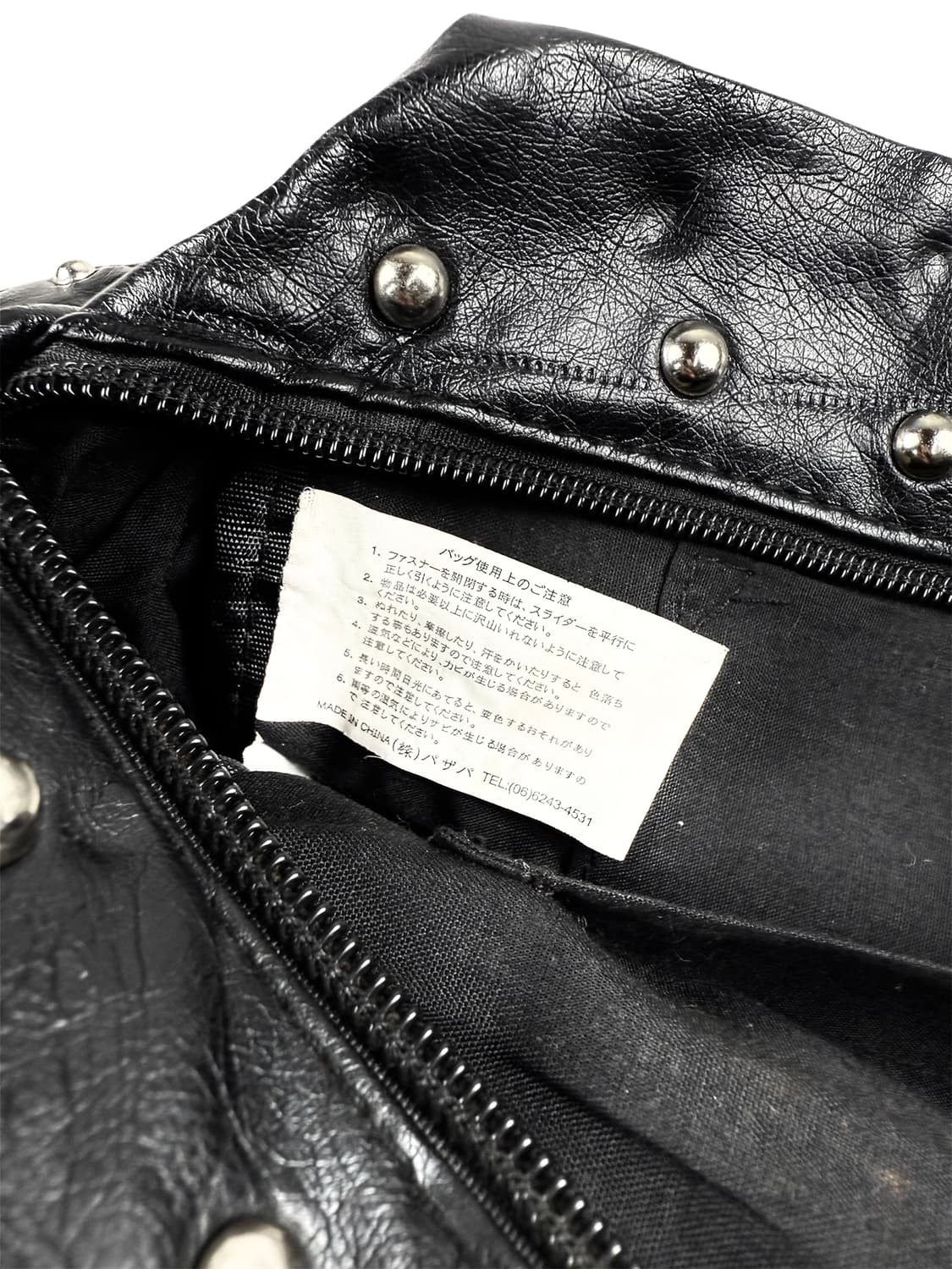 JPN 스터드 레더 토트백 상품이미지6