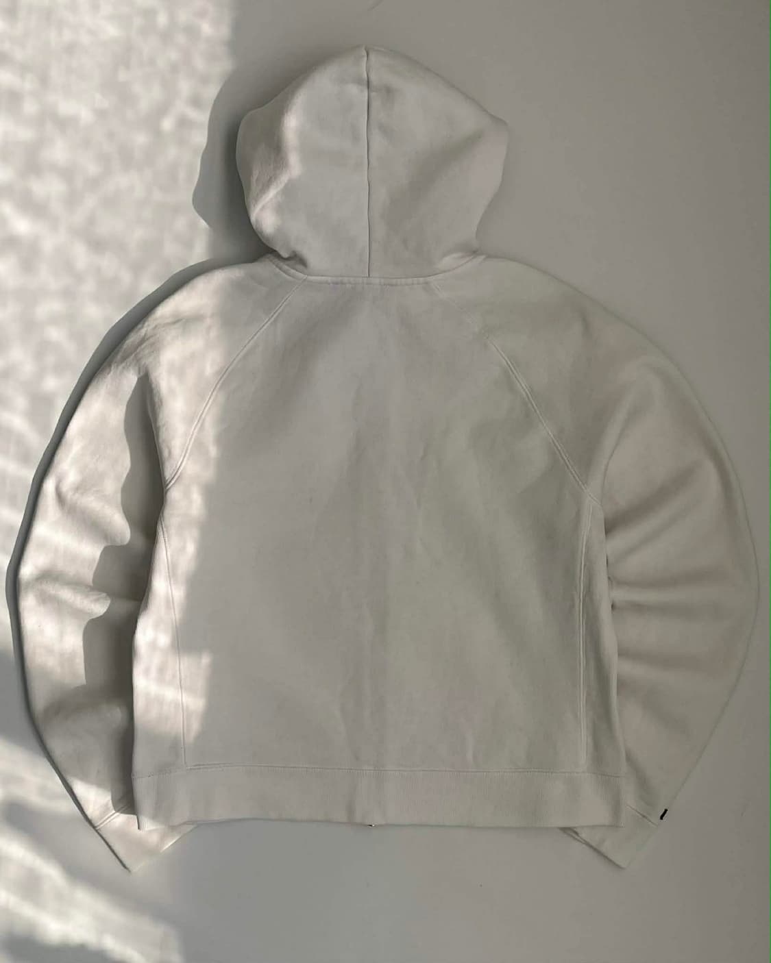 [L] 아베크롬비 Y2K 화이트 크롭 후드집업 스웻 져지 상품이미지2