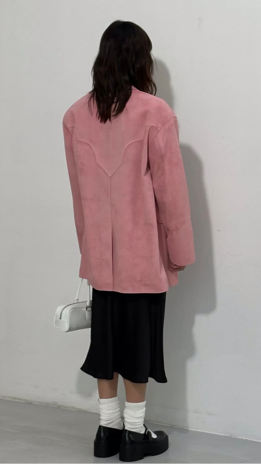 Shop weare 샵 위아 핑크 스웨이드자켓 상품이미지2