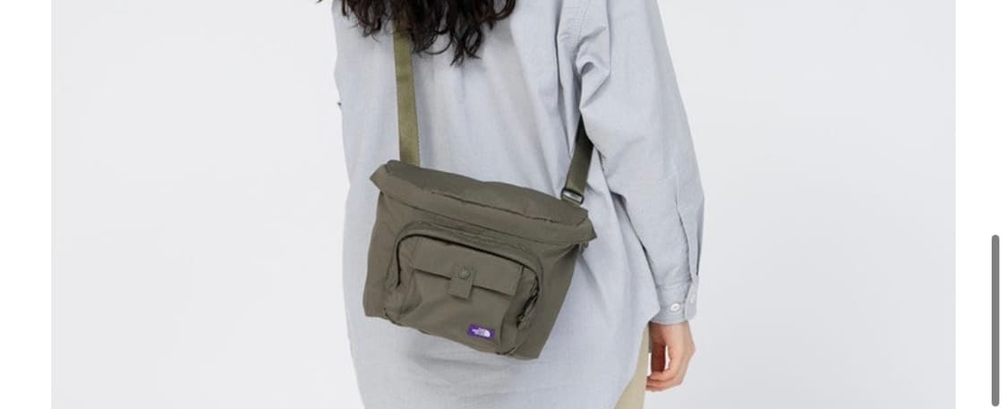 노스페이스 퍼플라벨 나나미카 마운틴윈드 숄더백 카키 상품이미지2